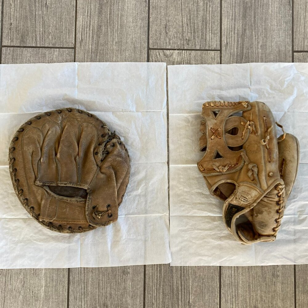 Vintage All Star and Regent Baseball Glove / Mitt